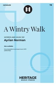 A Wintry Walk TB choral sheet music cover Thumbnail